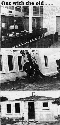 Old Post Office being demolished 1987