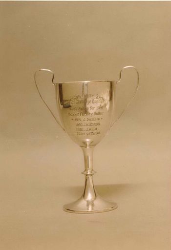 Trophy - Silver Cup (with handles) and inscribed