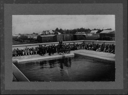 Opening Foxton Swimming Baths, 1927