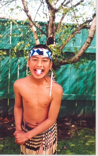 Ashley Rophia, Foxton School Kapahaka member, 1996