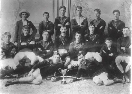 Foxton Rugby Team, 1908.