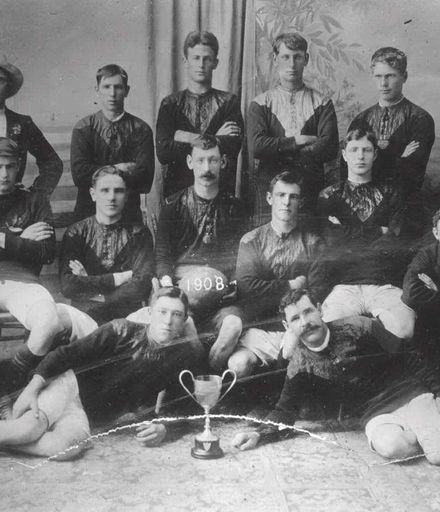 Foxton Rugby Team, 1908.
