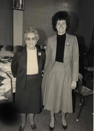 Mrs Dorothy Campbell and Mrs Pam Locke, 1981