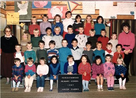 Poroutawhao School Junior Class Photo 1987 - Resource cover image