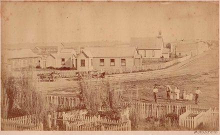 Main Street from Ihakara Gardens, 1878