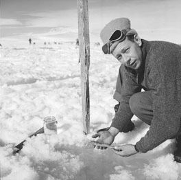 Ron Balham with his 'catch'.