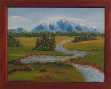 Meandering Stream by Brian Haley Oil $150