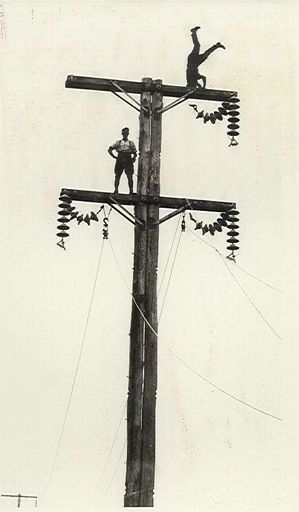 Linesmen Celebrating Progress