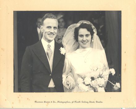 Bride and Groom - Betty (nee Kellock) and Bobby McGavin