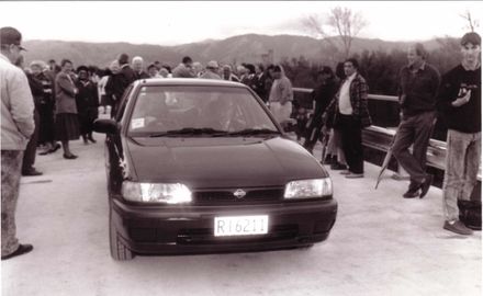 Opening new bridge at Moutoa, 1992