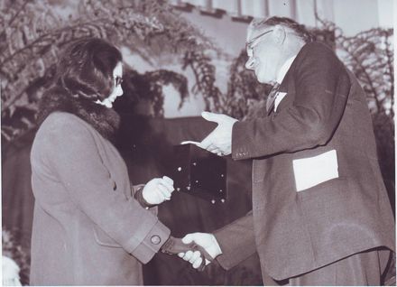 Chairman making presentation, Electricity Exhibition 1972 - Resource cover image