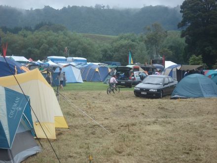 Camping at the Festival another view