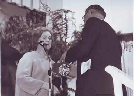 Chairman making presentation, Electricity Exhibition 1972 - Resource cover image