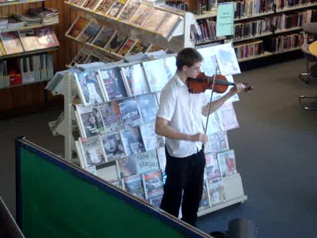 Stasys Kulvis on violin - Resource cover image