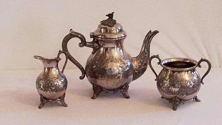 Silver tea service