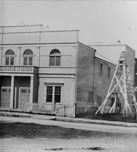 Coronation Hall Foxton (labelled Town Hall), c.1915
