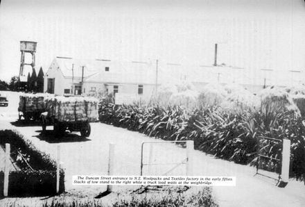 Duncan Street entrance to Foxton Woolpacks factory