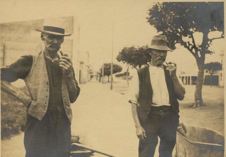 Sam Parsons and Unidentified Man