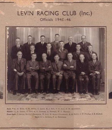 Levin Racing Club (Inc) Officials 1945-46