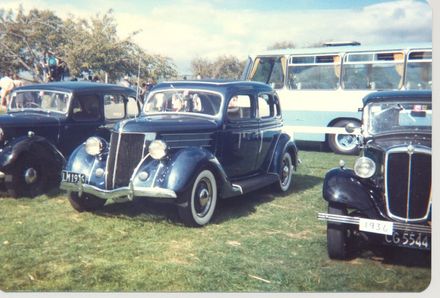 Three classic cars, another view