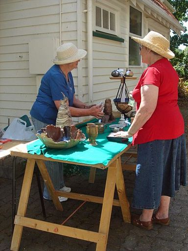 Pottery display