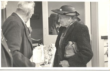 Mrs Lett and unidentified man opening club house - Resource cover image