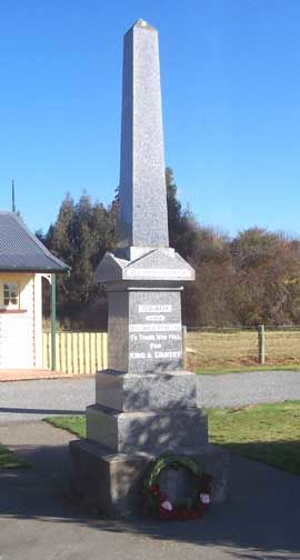 Norman Douglas MUFF Orari Memorial