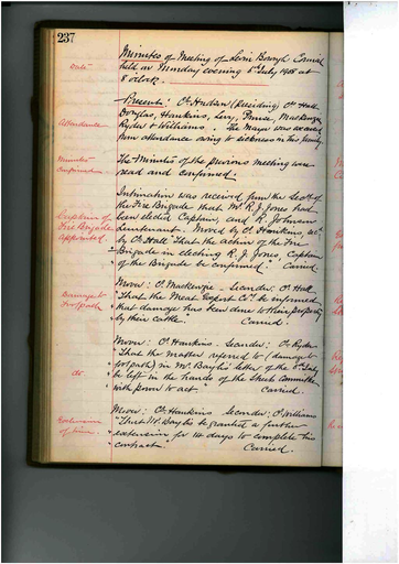 Meeting 71 - 6 July 1908