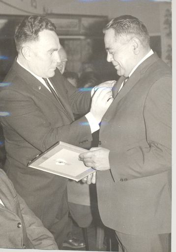 Presentation of badge & framed certificate to Ben Bell, Otaki