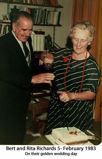 Bert and Rita Richards on their golden wedding anniversary 1980 - Resource cover image