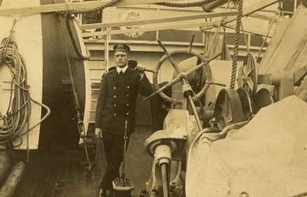 Francis James RAMSDEN on boat another photo