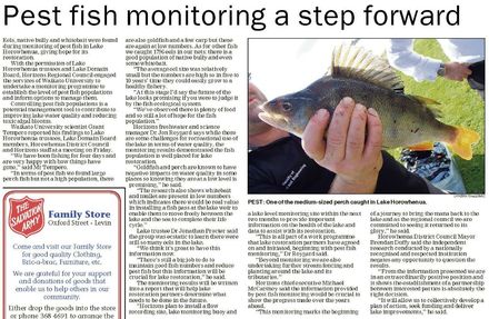 Pest fish monitoring a step forward - Resource cover image