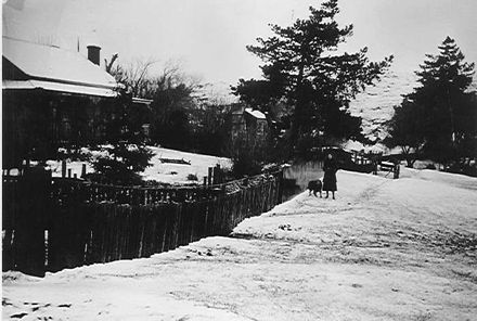 Snow at 'Lakeside' (H.H. McDonald residence)