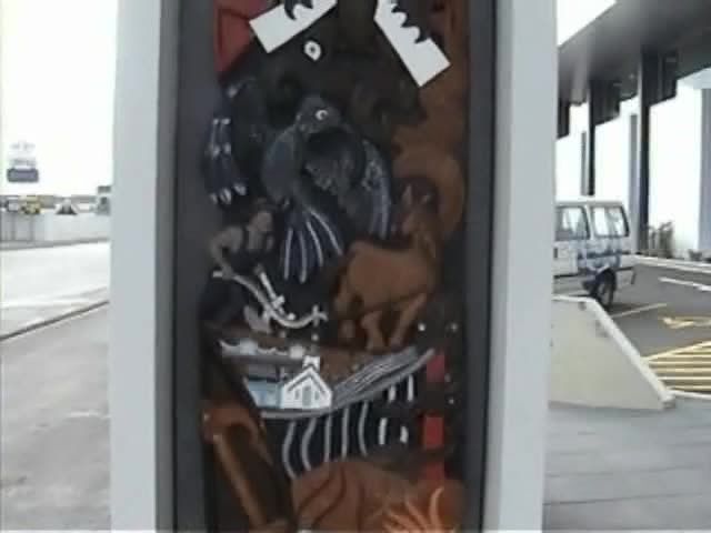 Carving on North side of Horowhenua District Council building entrance - Resource cover image