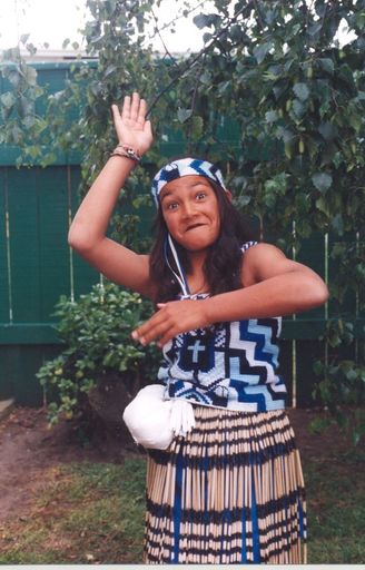 Ngahuia Brickland, Foxton School Kapahaka member, 1995
