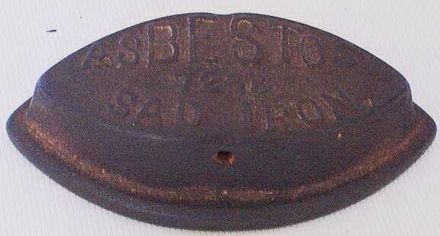Asbestos sad iron