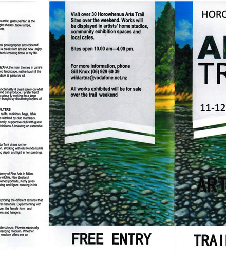 2013 Horowhenua Arts Trail brochure Front Cover