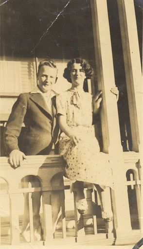 Joan's Mum and Dad Summer 1935 Stella Maris Majoriebanks St Wgtn