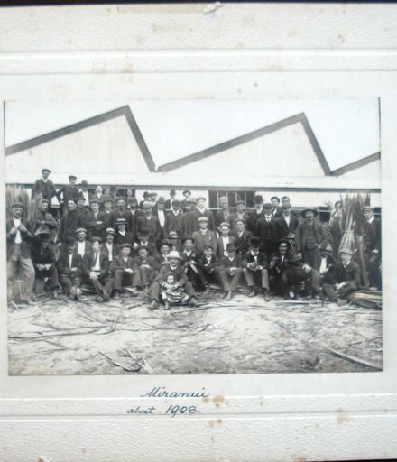 Miranui Flaxmill employees of A & L Seifert's Flax-dressing Co. Ltd., c.1908