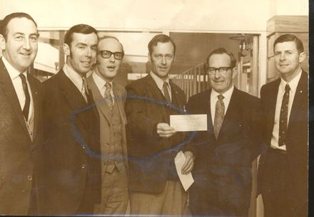 Levin Lions Club present cheque to Levin Intermediate