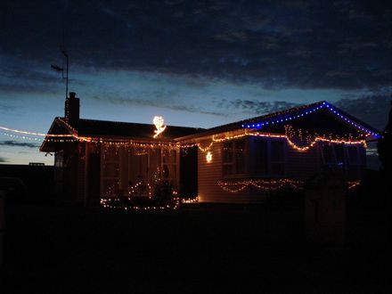 Christmas Lights in Rodney Street, Levin