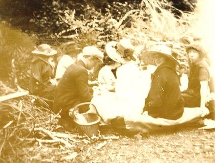 Waterfalls at Mangahao - the dinner party.