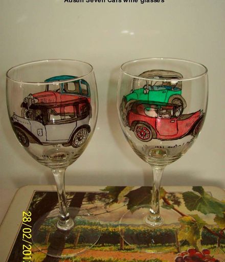 Hand Painted Austin Seven Motor cars