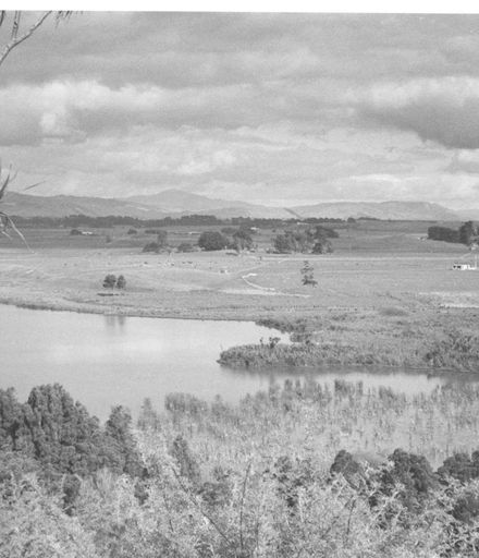 Lake Horowhenua at Hokio Stream source, 1977