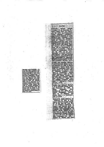 Martin Butler's Death Notice