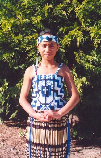 Maria Ropiha, Foxton School Kapahaka member, 1996
