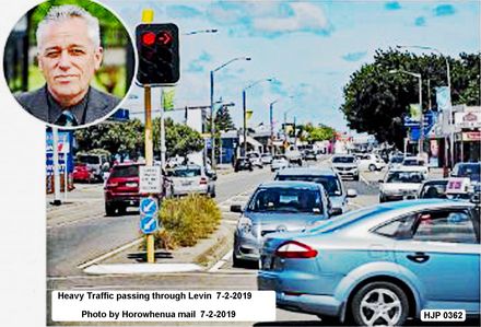HJP 0362 Mayor Hits Out at Traffic in Levin as reported in the Horowhenua Mail by Jono Galuska 7-3-2019