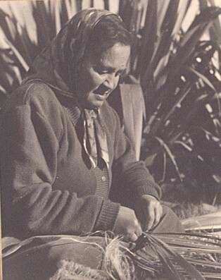 "The ancient Way" of flax work