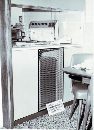 Heating unit in partition, Electricity Exhibition 1972