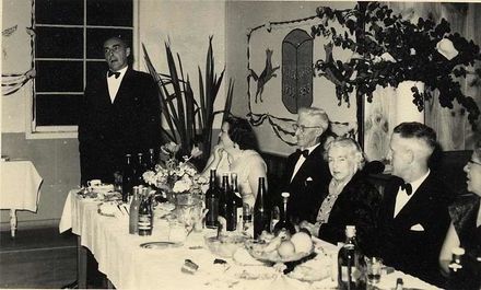 Mr E A Field, Mayor of Foxton, Making a Speech